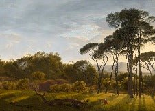 Italian historical landscape wallpaper