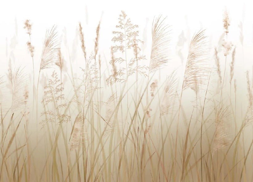 Papier peint fleur des champs de blé, XXL, tendance