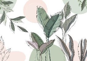 Panoramic green wallpaper