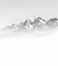 Mont Blanc in the mist black and white wallpaper