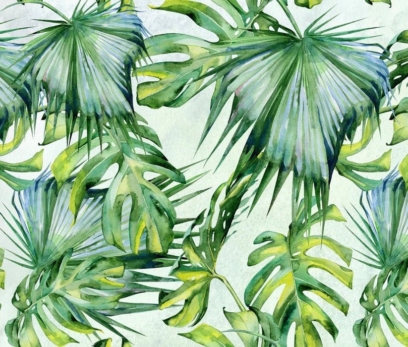 Green foliage wallpaper