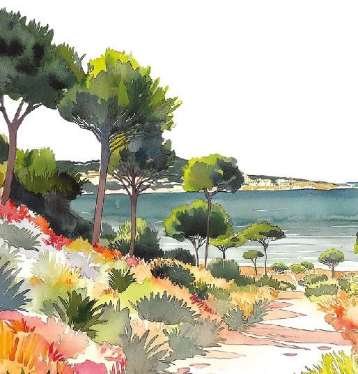 Summer air panoramic wallpaper