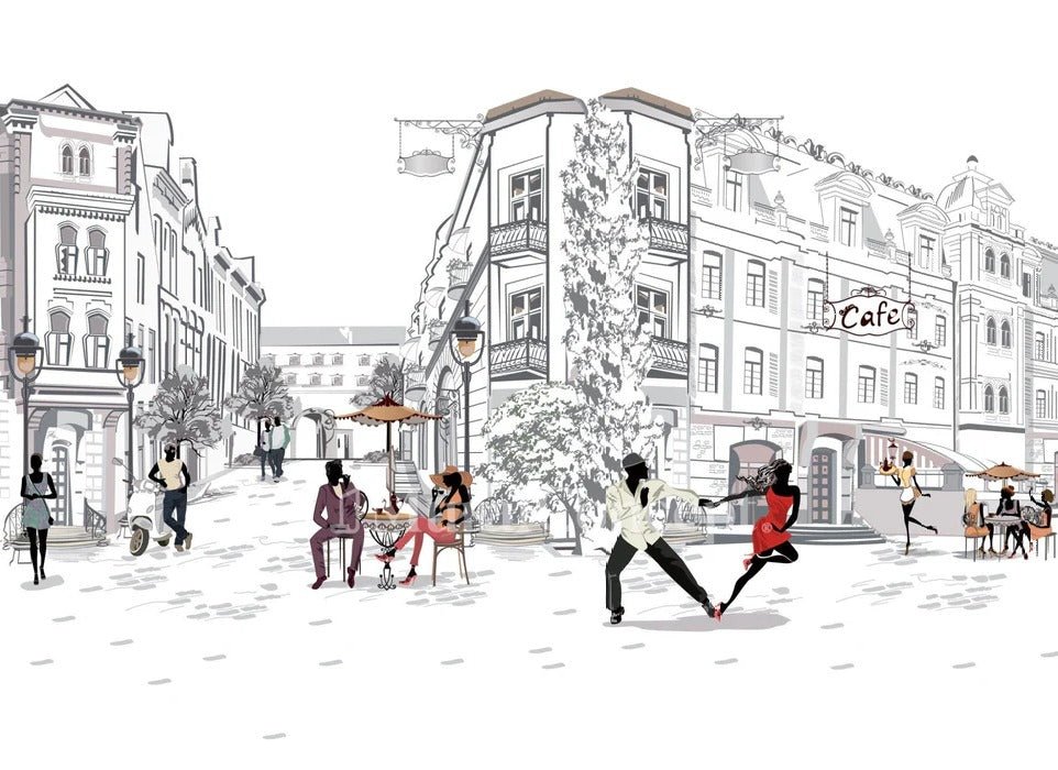 Wallpaper restaurant balade parisienne