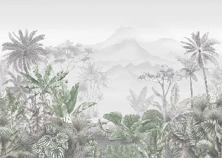 Tropical green wallpaper