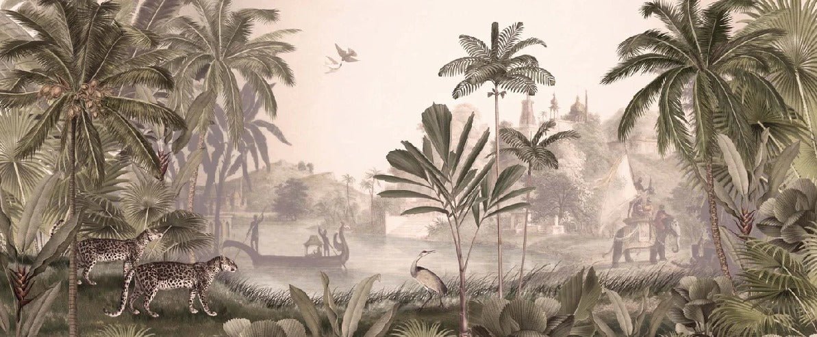 Jungle haven leopard wallpaper