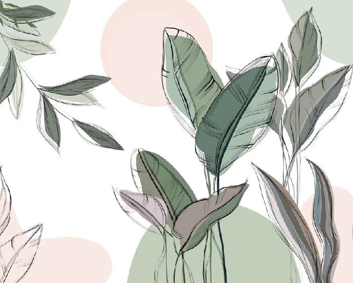 Panoramic green wallpaper