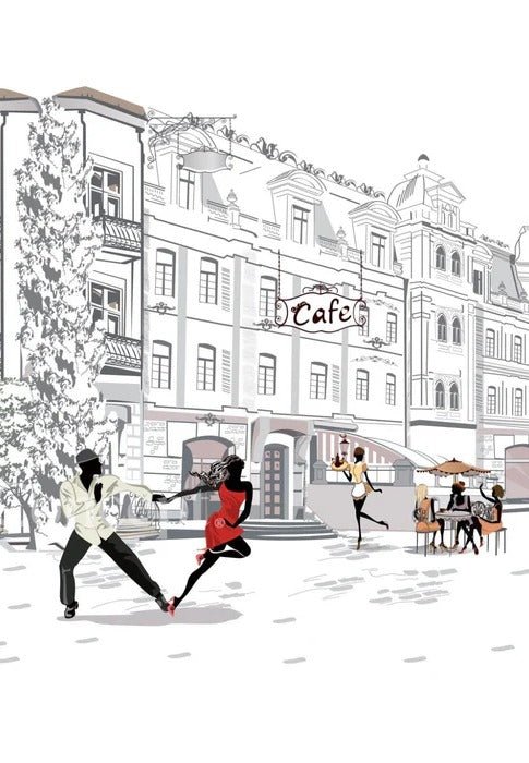 Wallpaper restaurant balade parisienne