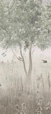 Panoramic clearing wallpaper