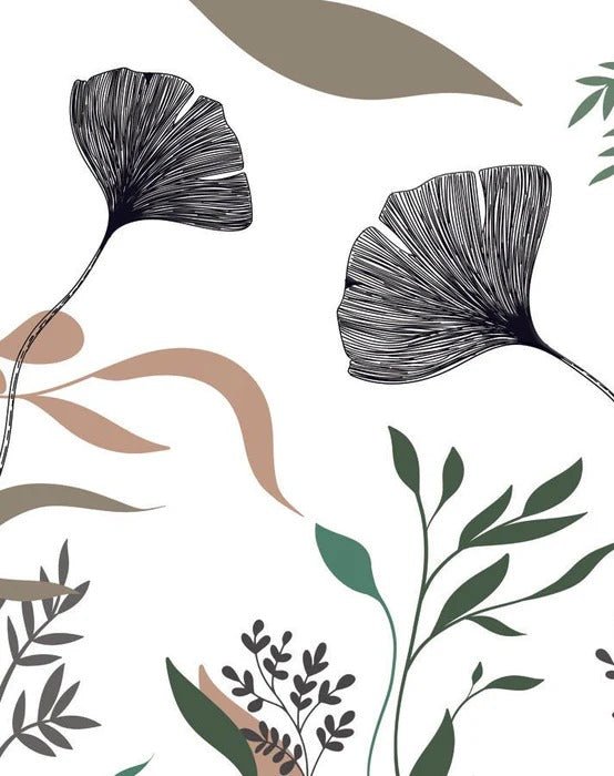 Floral artist ginkgo wallpaper