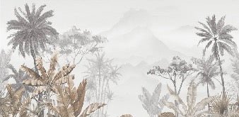 Tropical sepia wallpaper