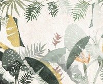 Yellow green custom-made wallpaper