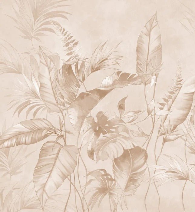 Elegant jungle powder wallpaper