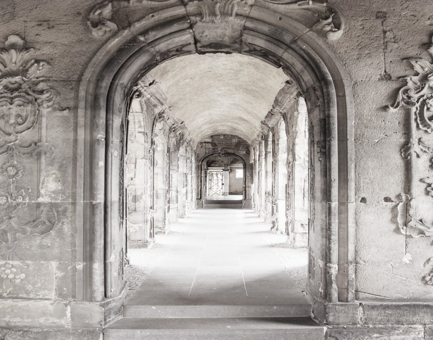 Trompe l'oeil Couloir Marbre Parisien wallpaper