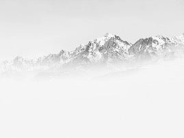 Foggy morning wallpaper Mont Blanc