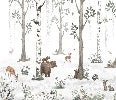 Spring forest animals wallpaper