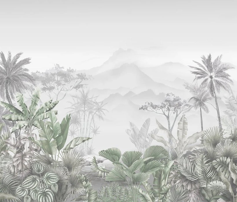 Green tropical trend wallpaper