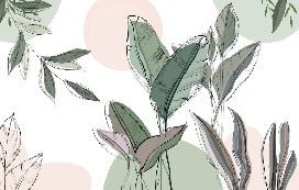 Panoramic green wallpaper