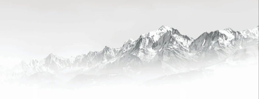 Mont Blanc in the mist black and white wallpaper
