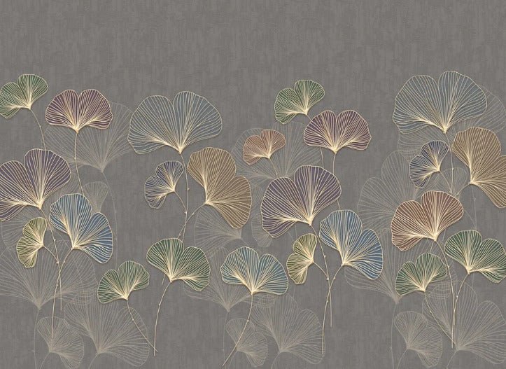 Papier peint panoramique ginkgo asie tendance, XXL, tendance