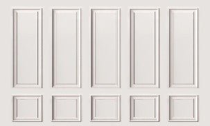 Haussmanian panoramic molding wallpaper