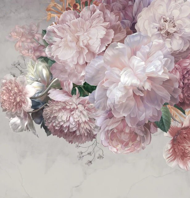 Papier peint restaurant pivoines, XXL, tendance