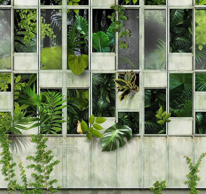 Panoramic canopy wallpaper nature plant