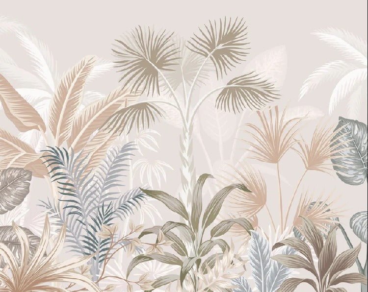 Terracotta jungle panoramic wallpaper