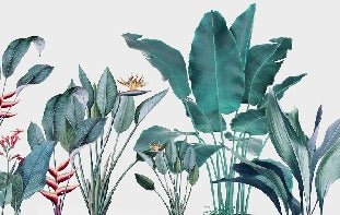 Panoramic tropical banana wallpaper