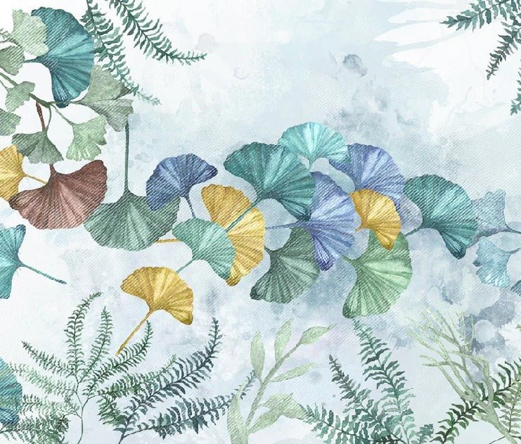 Panoramic ginkgo biloba japan wallpaper