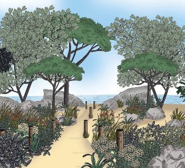 Landscape wallpaper France seaside