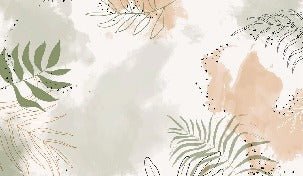 Panoramic vegetal watercolor wallpaper