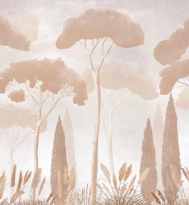 Sepia cypress pine wallpaper