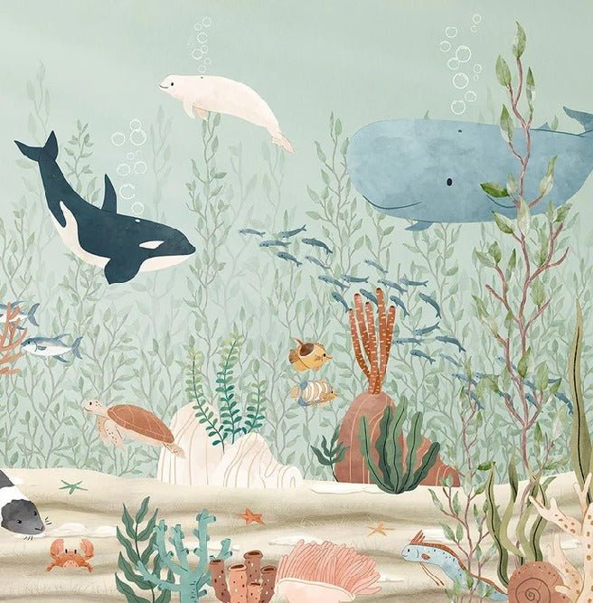Baby marine world wallpaper