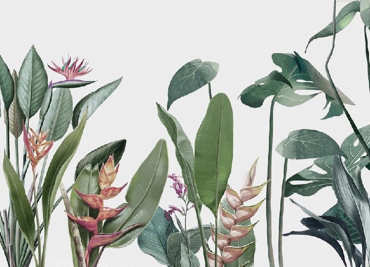 Panoramic wallpaper Tropical vegetation