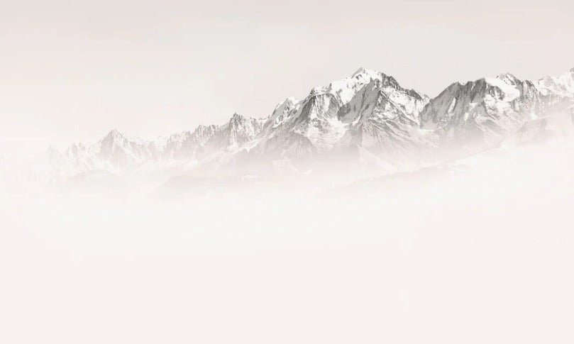 Foggy morning wallpaper Mont Blanc