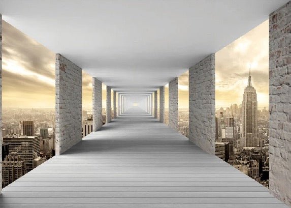 Trompe l'oeil wallpaper New York Hall