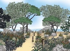 Landscape wallpaper France seaside