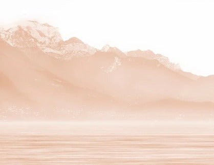 Annecy and its peaceful lake terracotta wallpaper