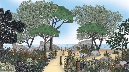 Landscape wallpaper France seaside