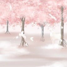 Sweet dreams in the forest wallpaper