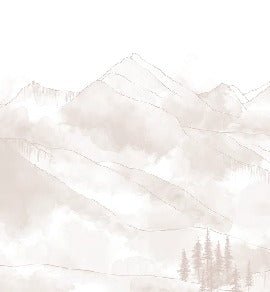 Panoramic Aravis beige wallpaper