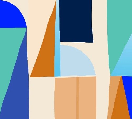 Vibrant Memphis wallpaper