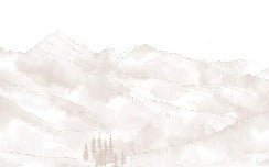 Aravis beige panoramic wallpaper