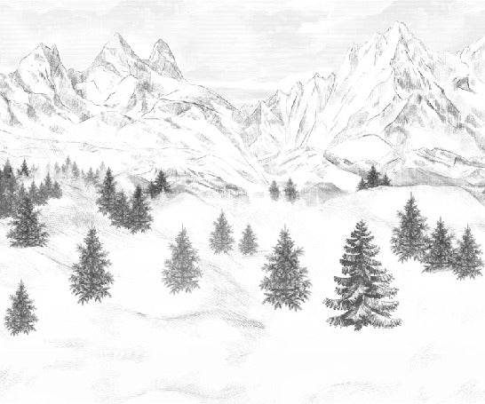 Papier peint Aiguilles d'Arves, XXL, tendance