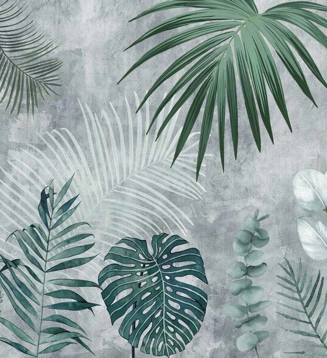 Biophilic Jungle Monochrome wallpaper