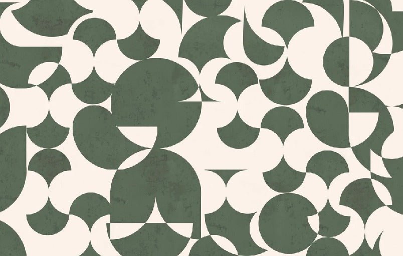 Retro graphic green wallpaper