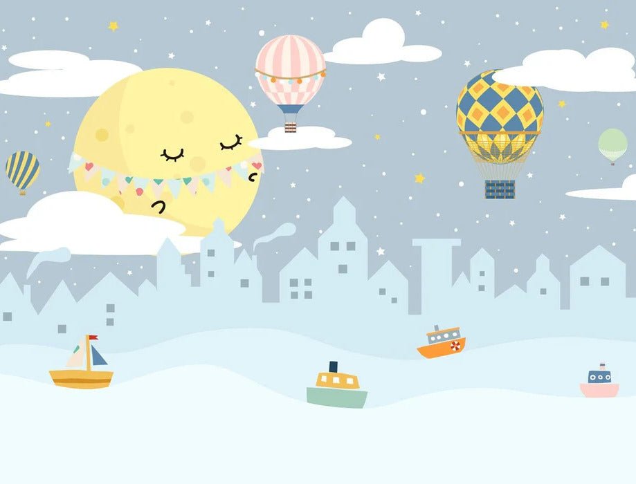 Papier peint ville enfant marina, XXL, tendance