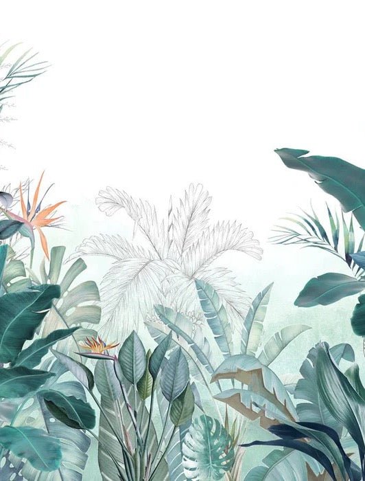 Quintessential tropical panoramic wallpaper