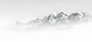 Mont Blanc in the mist black and white wallpaper