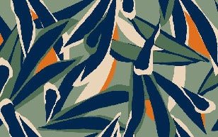 Panoramic plant sketch wallpaper